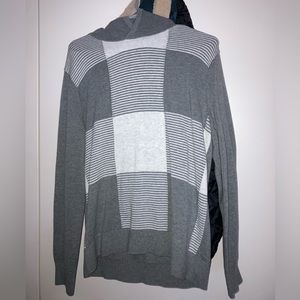 3 item bundle for $15 - Express men’s size small plaid, grey, and white hooded